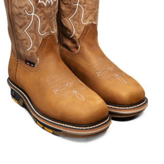 King Welt 11' Work Boot Soft Toe, Lightweight, Square Toe, Slip On