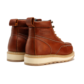 King Welt 6" Wedge Moc Toe Calexico Work Boots for Men Premium Full-Grain Leather