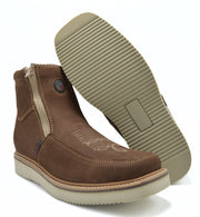 Country Flex Work Short Boot Soft Wedge Sole Sand