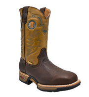 King Welt Buffalo Razor 6" 4060 Brown, slip on, soft toe, Work Boot Lightweight & Slip resistant.
