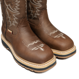 Women's 11' Work Boot Soft Toe, Lightweight, Square Toe, Slip On