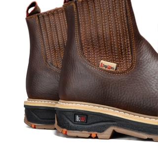 King Welt 6" 3078 Chelsea Lightweight Work Boot, Slip-On, Soft Toe,  Square Toe Boots