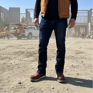 Western Flex 6" Zipper Double Density Sole Work Boots Medallion