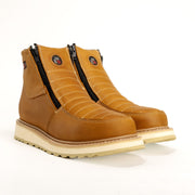 Ultra Flex 6" Habana Double Zipper Work Boots Steel Toe Full-Grain Leather Comfort Insole Oil/Slip Resistant EH