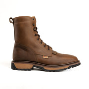 Buffalo  8" Brown, 5050, Double Density, Lace Up Work Boot