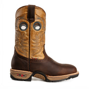 5060 Buffalo 9" Men's Western Work Boot Square Toe, Soft Toe - Brown