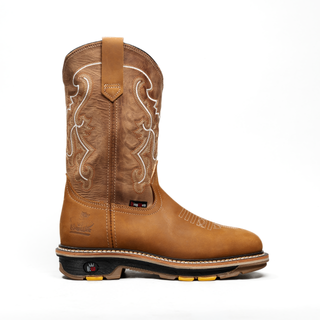 King Welt 11' Work Boot Soft Toe, Lightweight, Square Toe, Slip On
