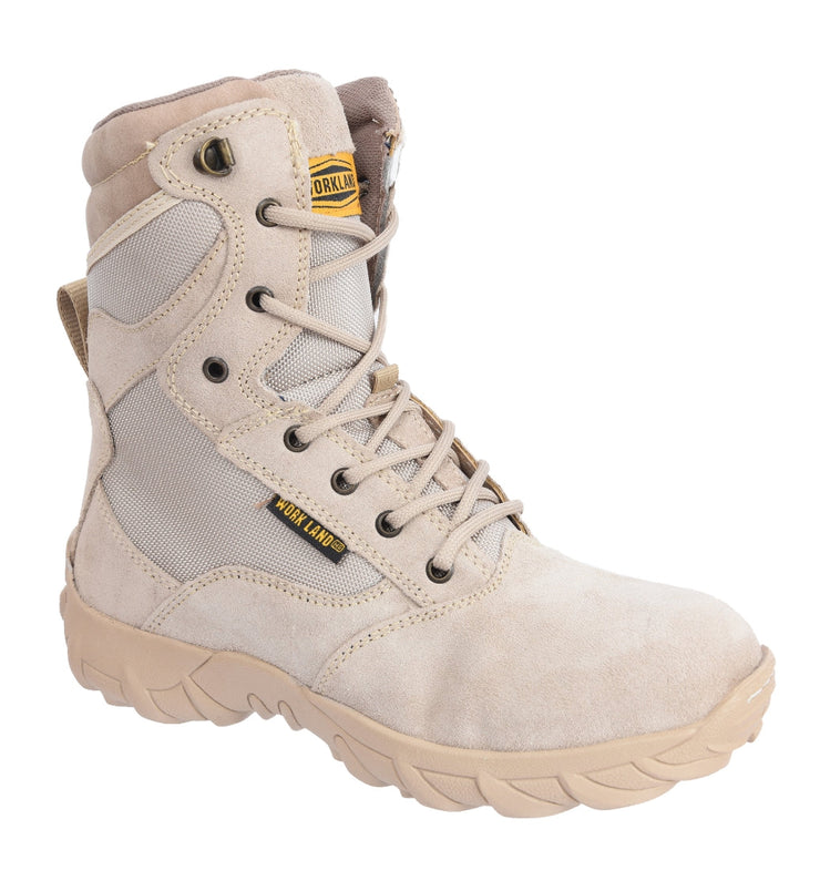 Military Tactical 10” Boots Sand Composite Toe