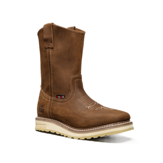 Calexico 11" Dual Density Boots, Square Toe, Pull-On Ease, Full Grain Leather