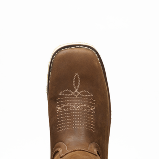 Calexico 11" Dual Density Boots, Square Toe, Pull-On Ease, Full Grain Leather