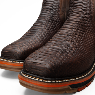 Venom 6" Python Tribute Ankle Work Boot Soft Toe, Lightweight, Square Toe, Slip On