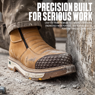 Armor Flex 6" Lightweight Work Boot, Slip-On, Soft Toe,  Square Toe Boots