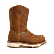 LASSO 11' Tan, Pull Up Soft Toe Lightweight Moc Work Boot