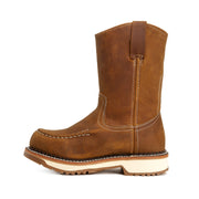 LASSO 11' Tan, Pull Up Soft Toe Lightweight Moc Work Boot