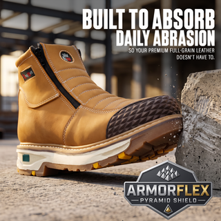 Armor Flex 6" Lightweight Work Boot, Slip-On, Soft Toe,  Square Toe Boots