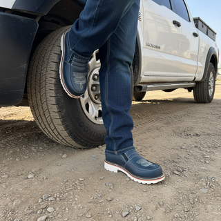 Western Flex 6" Zipper Double Density Sole Work Boots Medallion