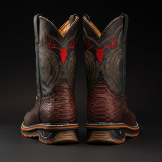 Venom 11" Python Tribute Work Boot Soft Toe, Lightweight, Square Toe, Slip On