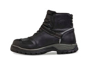 Motorcycle Leather Work Boots - Breathable with Protections